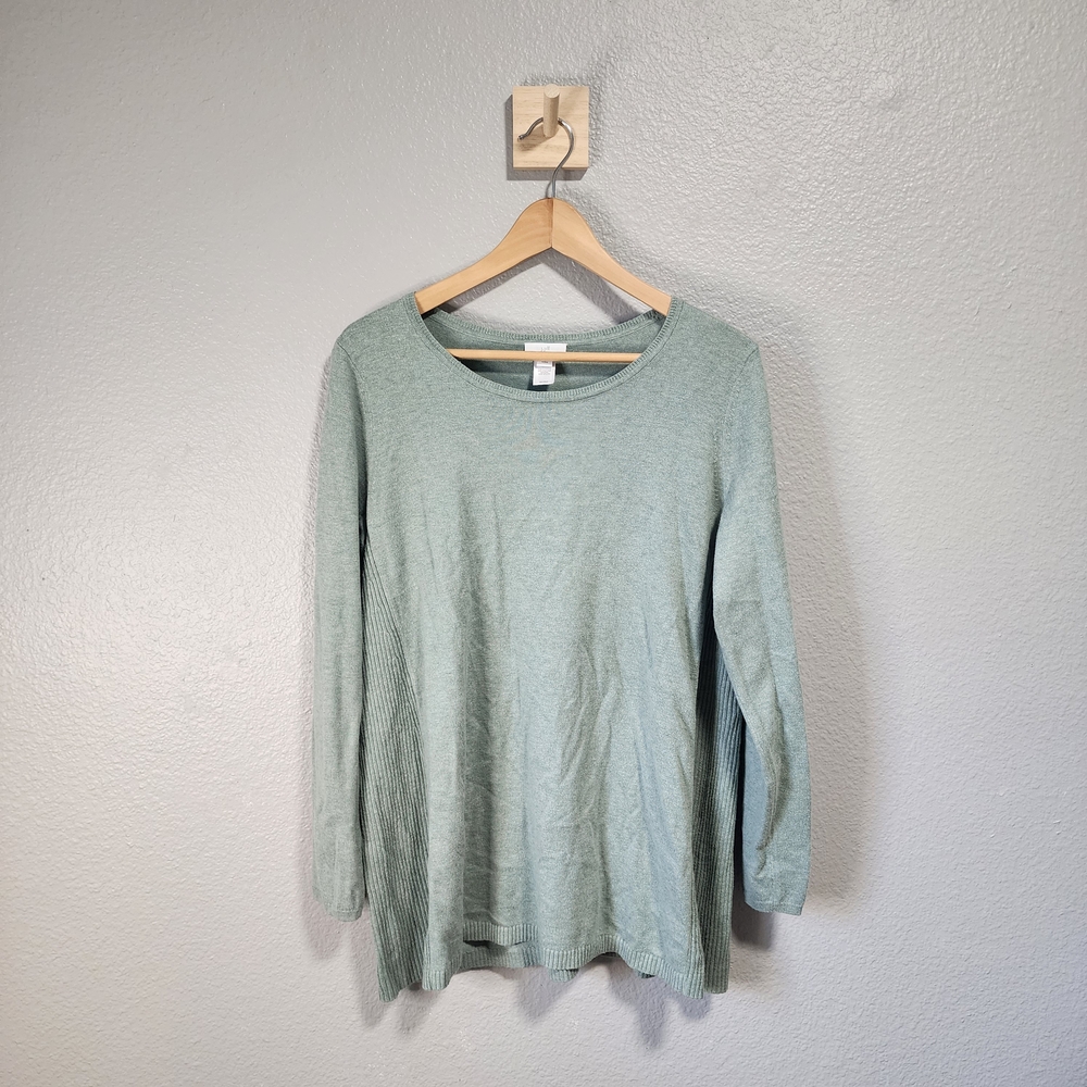 J. Jill Soft Green Long Sleeve Top